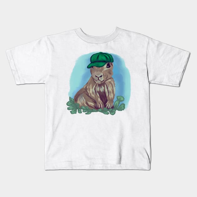 Cute prairie dog with hat Kids T-Shirt by Antiope